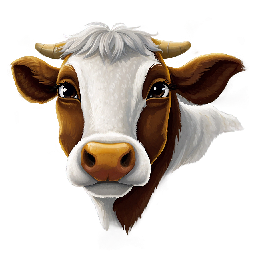 Animated Cow Face Png 06212024 PNG Image