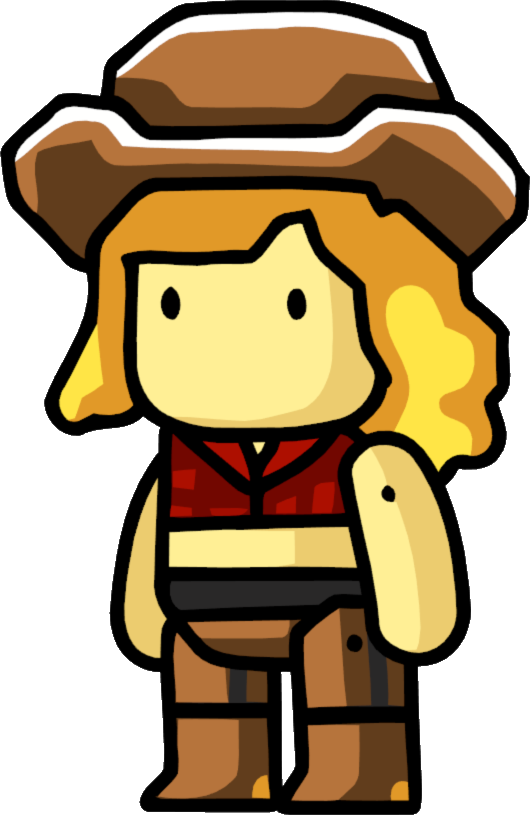 Animated Cowgirl Character.png PNG Image