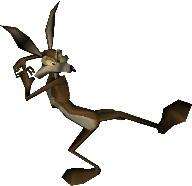 Animated Coyote Character Model PNG Image