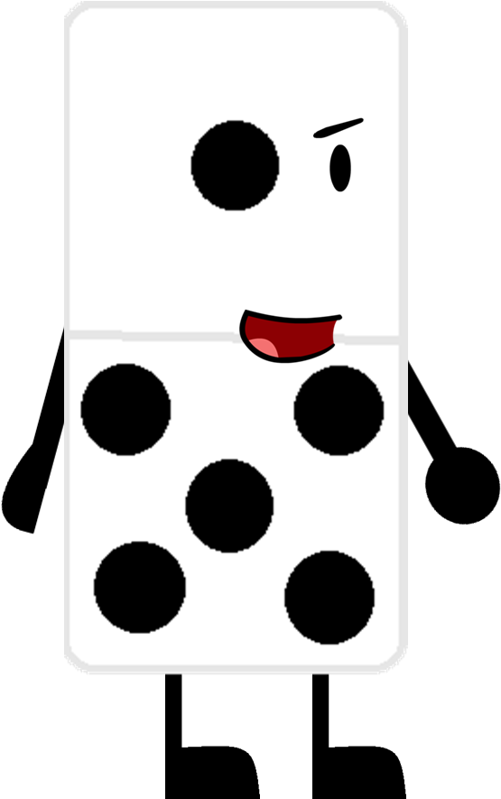 Animated Domino Character PNG Image