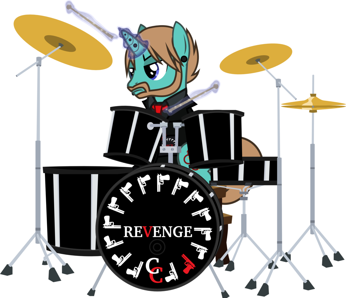 Animated Drummer Pony Revenge Theme PNG Image