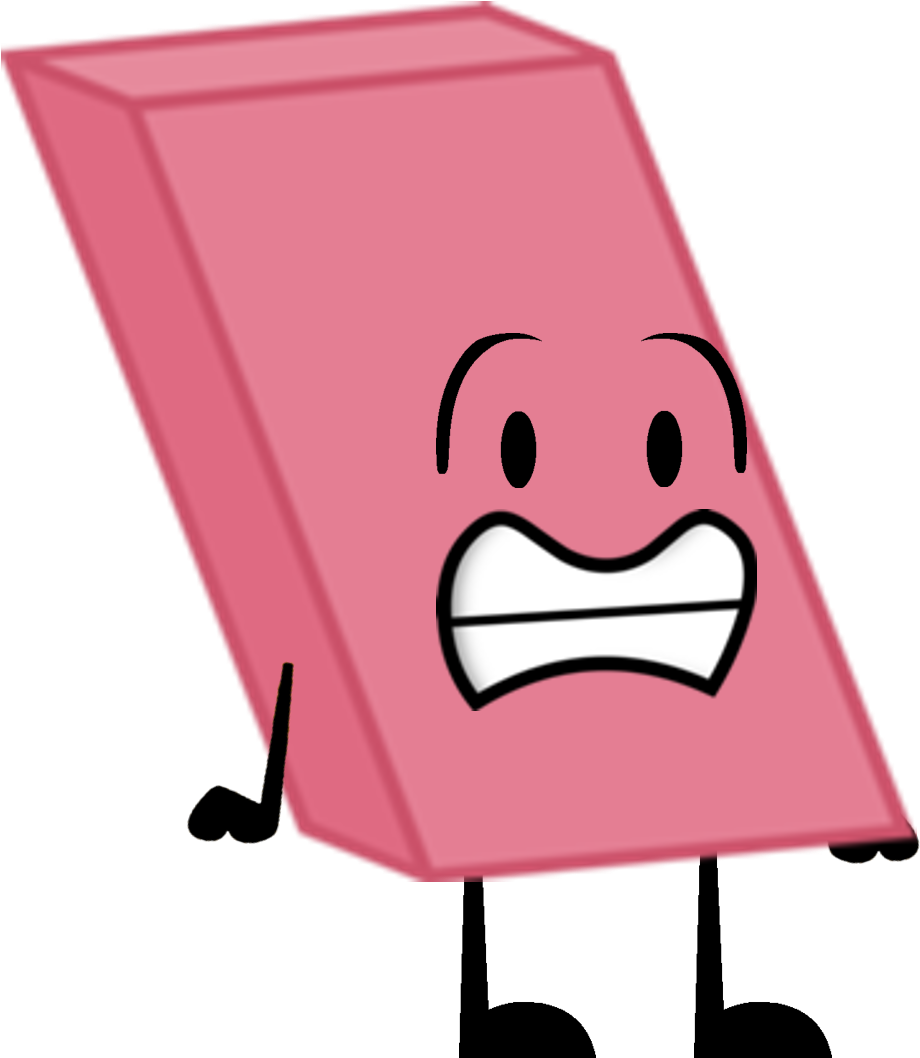 Animated Eraser Character PNG Image