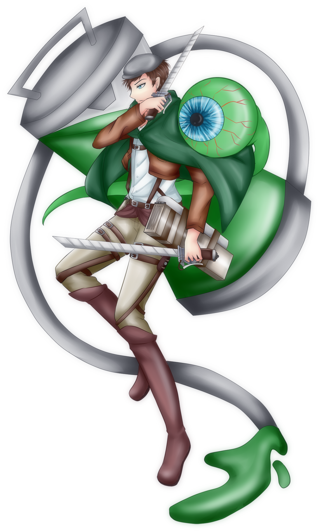 Animated Eye Patch Character Art PNG Image