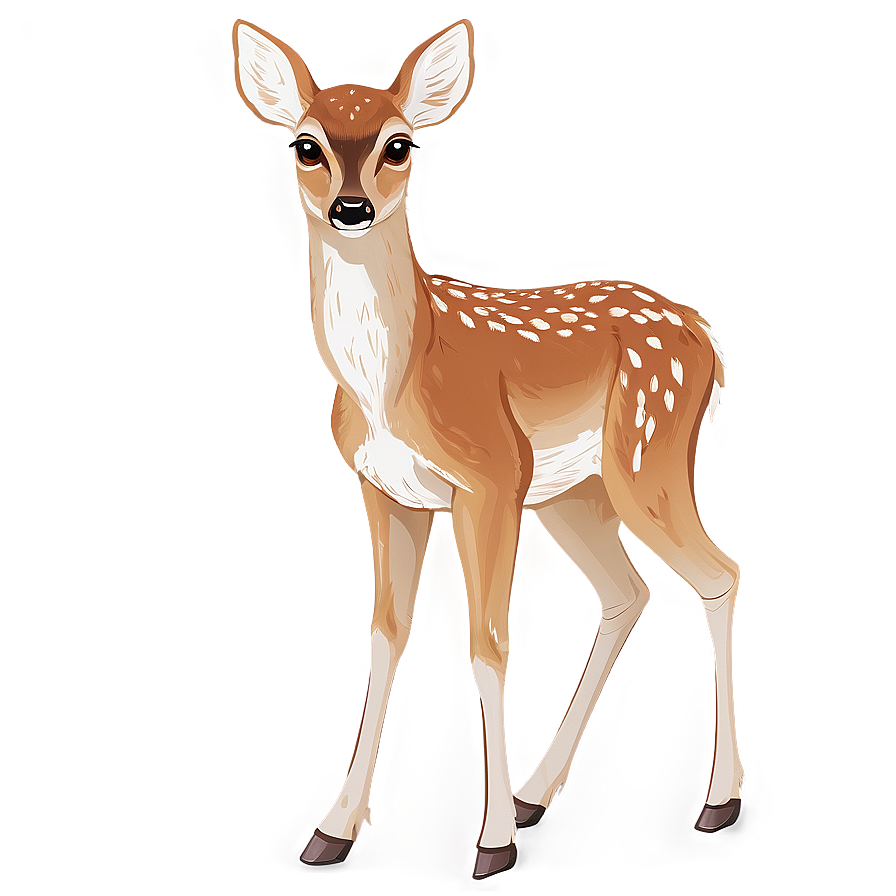 Animated Fawn Character Png Itx43 PNG Image