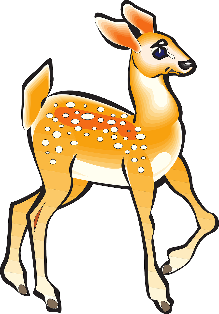 Animated Fawn Illustration PNG Image