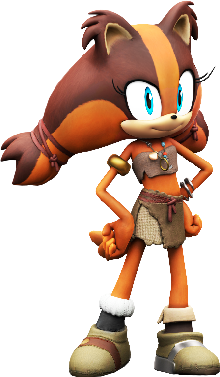 Animated Female Character Stance PNG Image