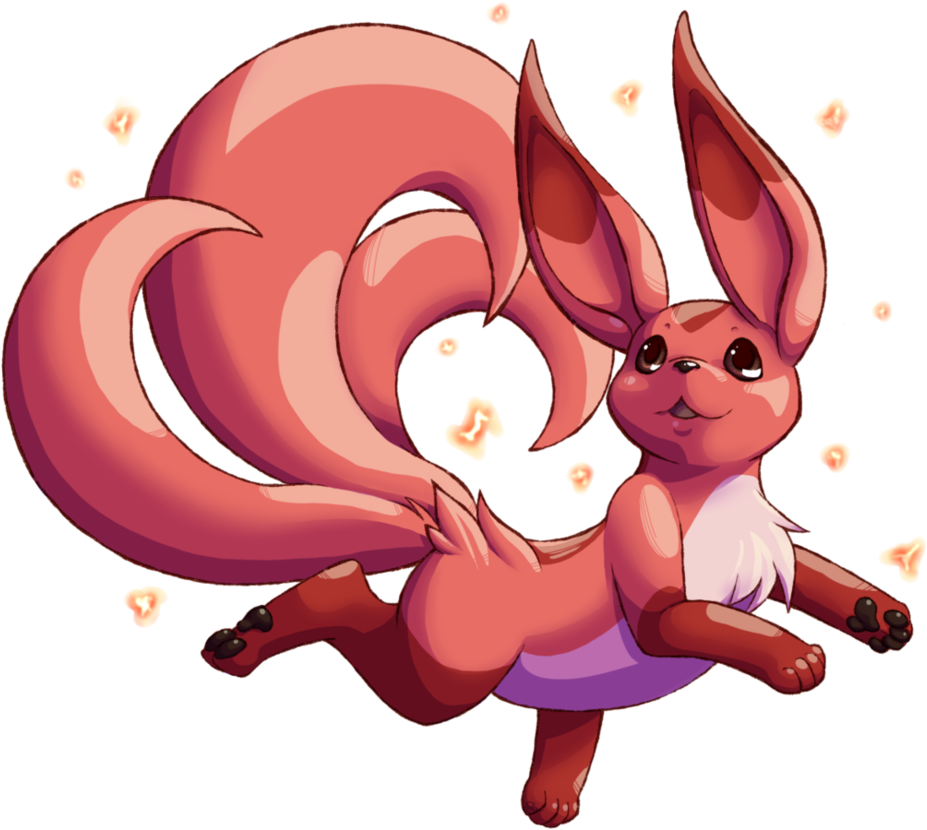 Animated Fennec Fox Magic Dance PNG Image