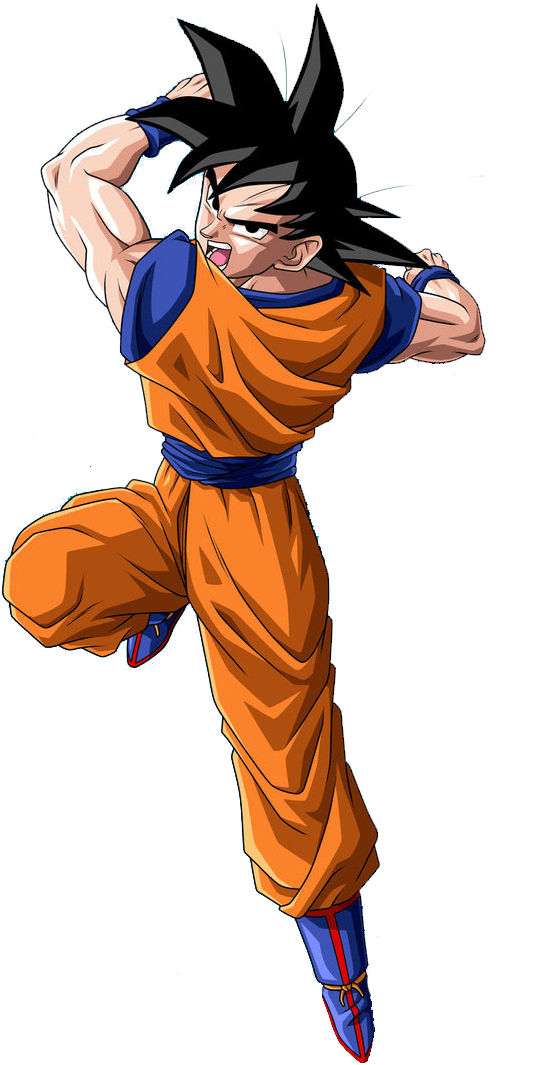 Animated Fighter Pose PNG Image