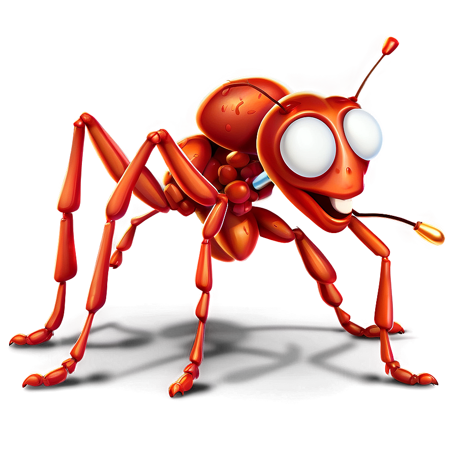 Animated Fire Ant Character Png 06292024 PNG Image