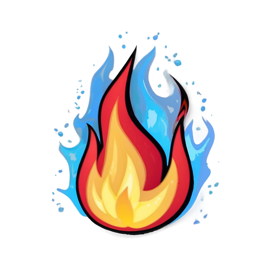 Animated Fire Cartoon Png Psb PNG Image