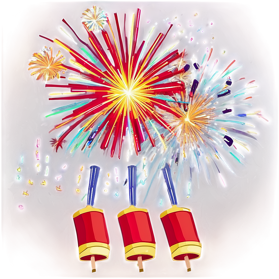 Animated Firecrackers Show Png 06242024 PNG Image