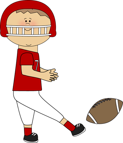 Animated Football Player Kicking Ball PNG Image