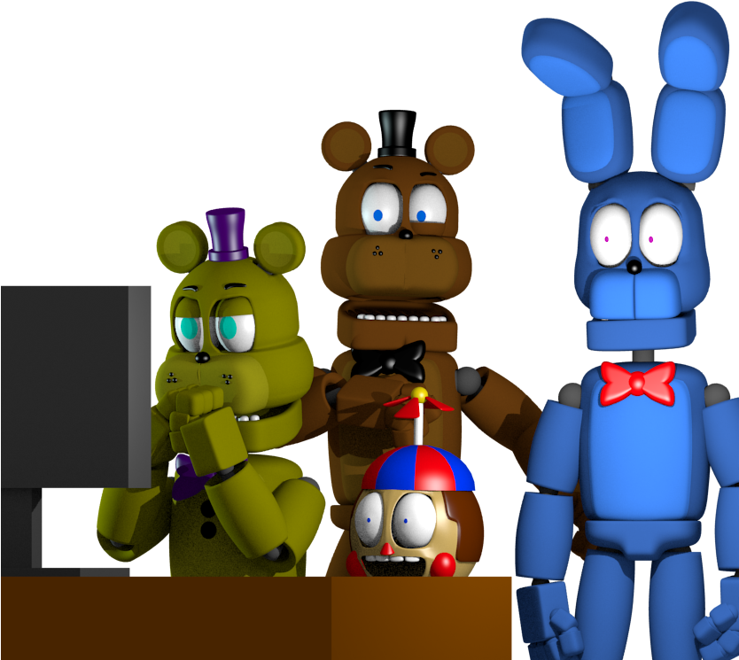 Animated_ Fredbear_and_ Friends PNG Image