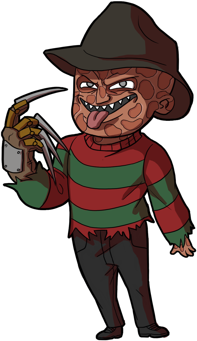 Animated Freddy Krueger Cartoon PNG Image