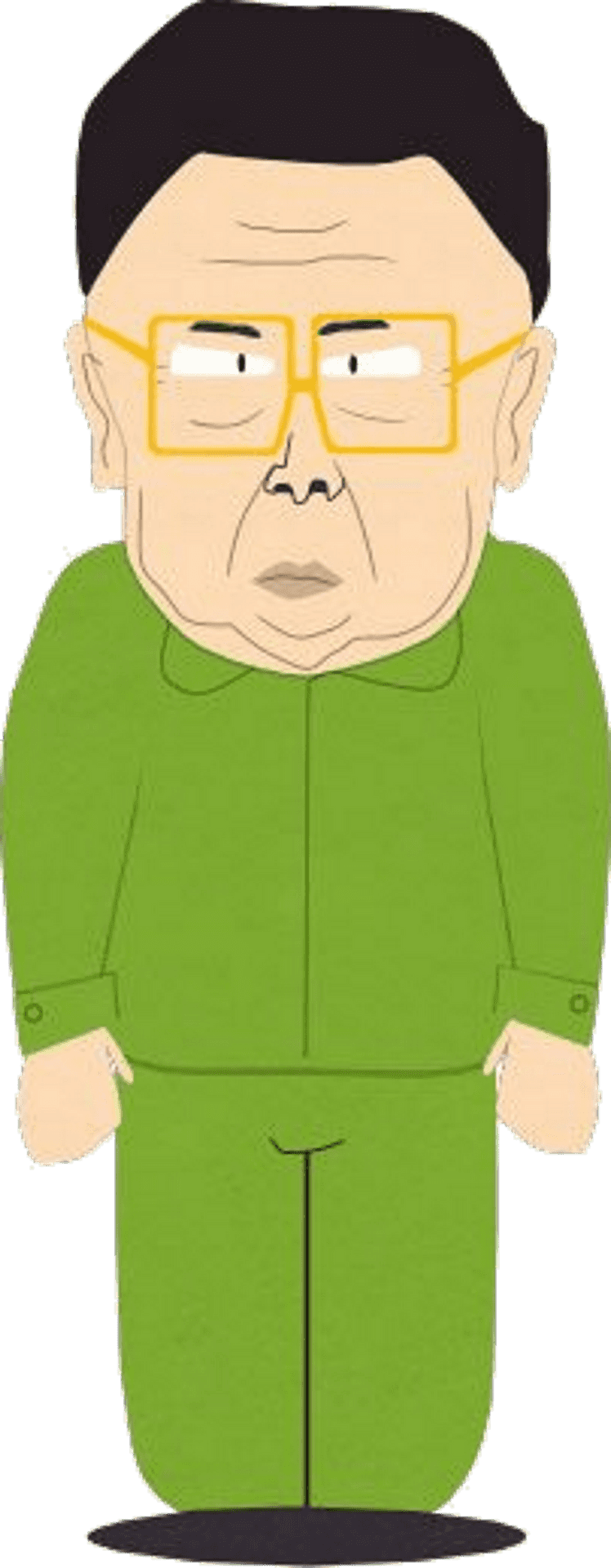 Animated Green Outfit Character.png PNG Image