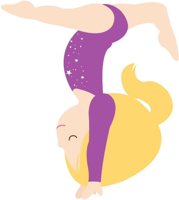 Animated Gymnast Handstand PNG Image