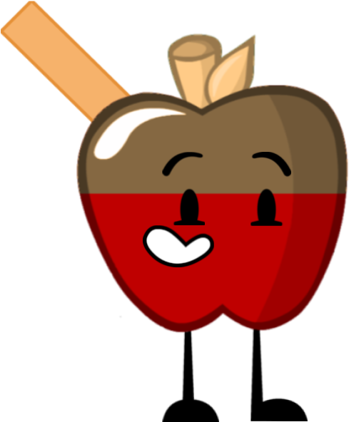 Animated Happy Apple Character PNG Image