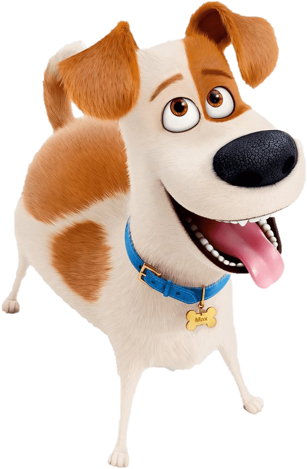 Animated Happy Dog Max PNG Image