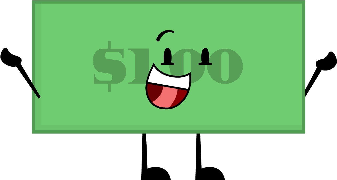 Animated Happy Dollar Bill PNG Image