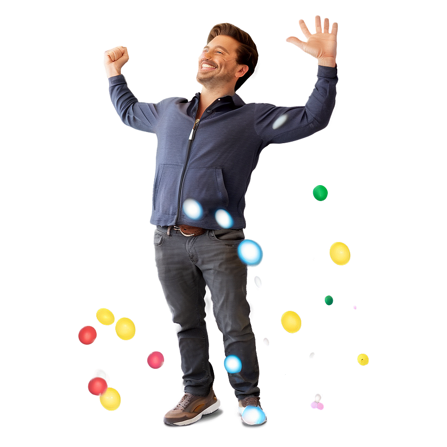 Animated Happy Man Png Hea PNG Image