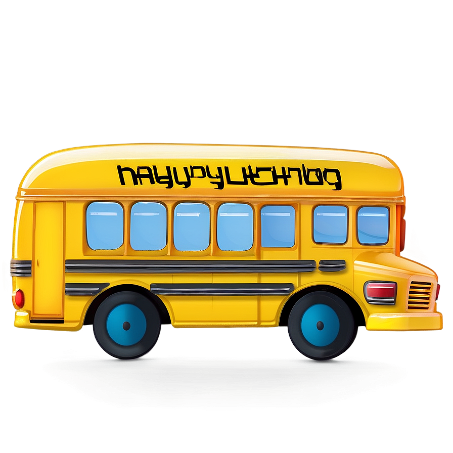 Animated Happy School Bus Png 05242024 PNG Image