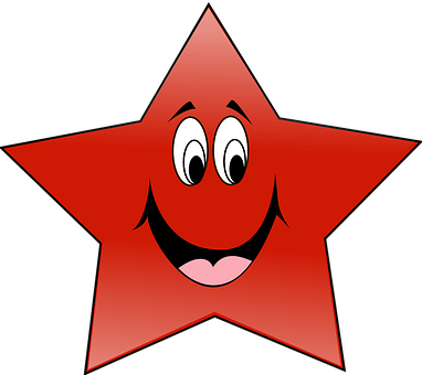 Animated Happy Star Character PNG Image