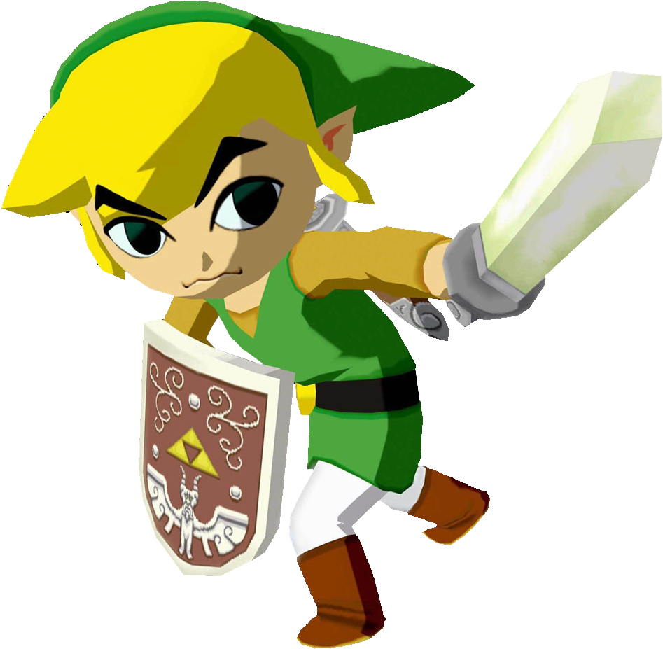 Animated Hero With Sword And Shield PNG Image