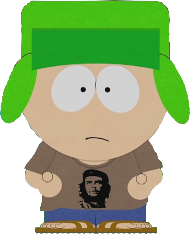 Animated Hippie Character Che Guevara Shirt PNG Image