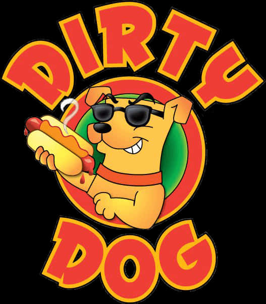 Animated Hot Dog Character Logo PNG Image