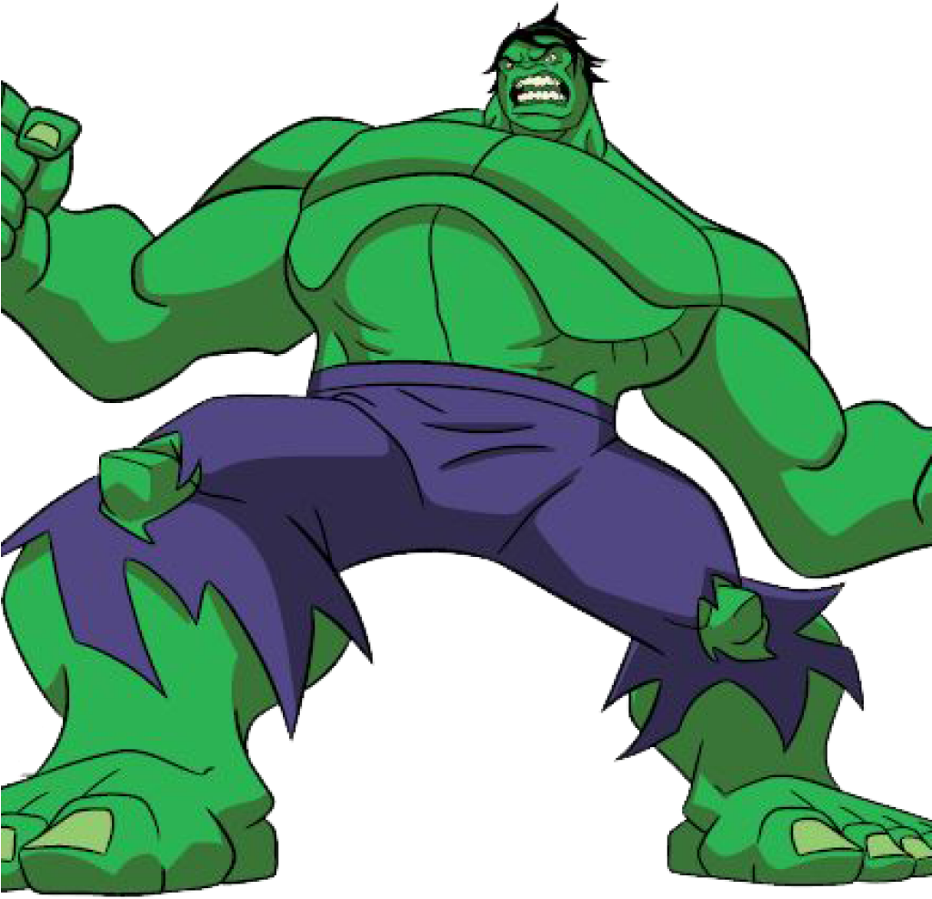 Animated Hulk Character Pose PNG Image