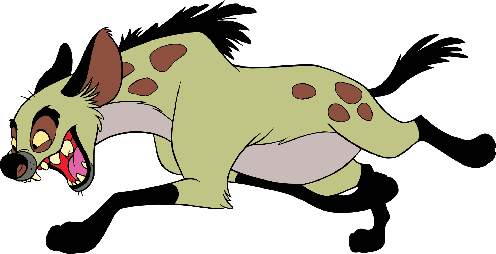 Animated Hyena Character Laughing.png PNG Image