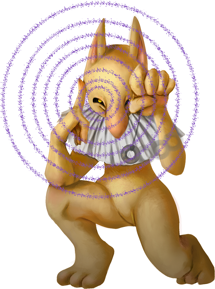 Animated Hypnosis Spiral Creature PNG Image