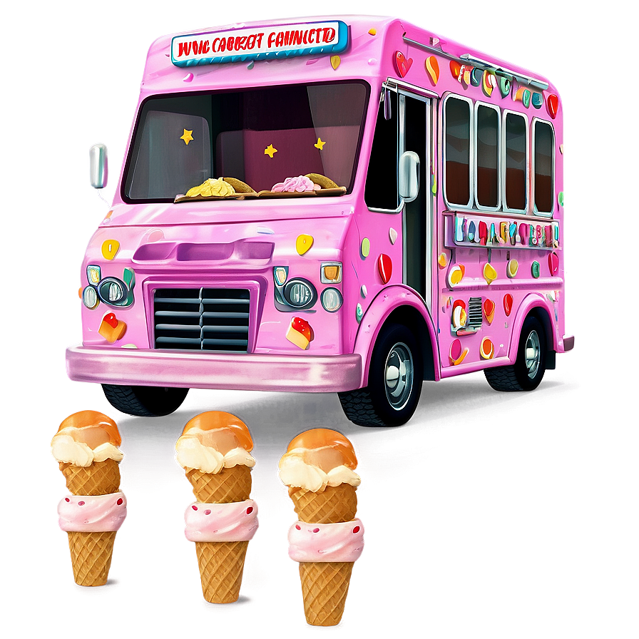 Animated Ice Cream Truck Scene Png 73 PNG Image