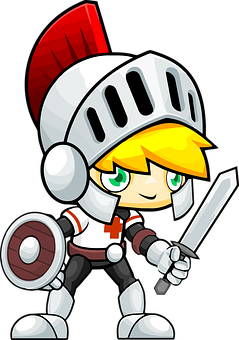 Animated Knight Character PNG Image