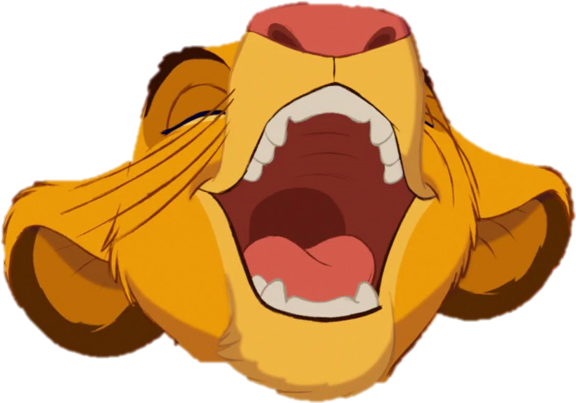 Animated Lion Laughing.png PNG Image