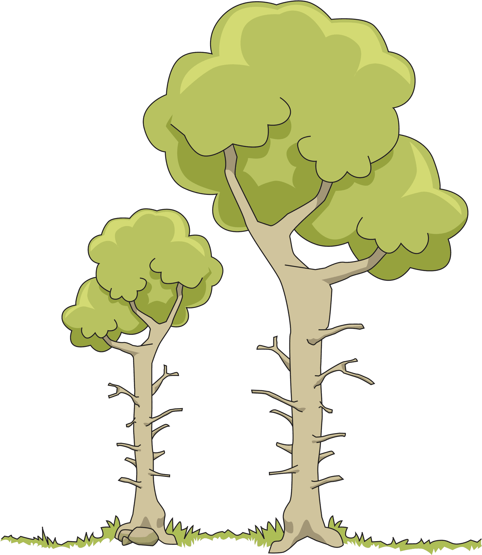 Animated Livelyand Dead Tree PNG Image