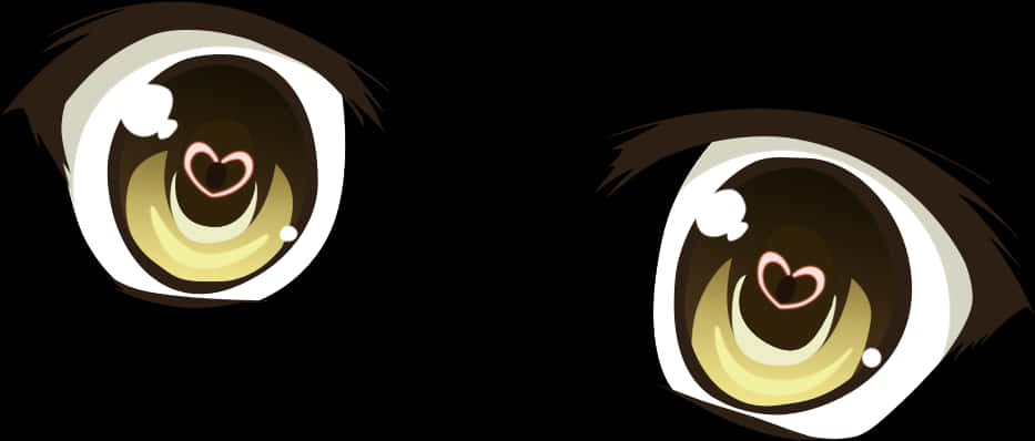 Animated Love Struck Eyes PNG Image