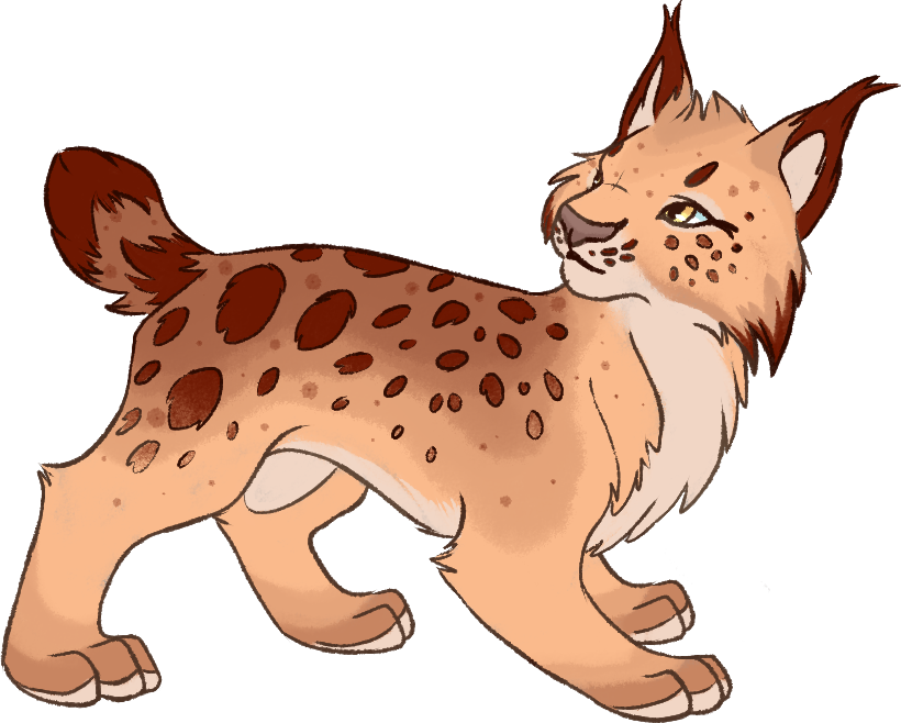 Animated Lynx Walking PNG Image