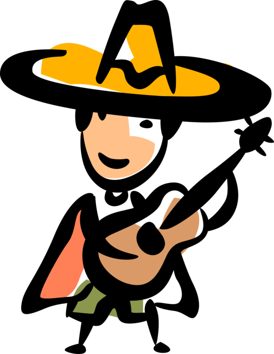 Animated Mariachi Guitar Player.png PNG Image