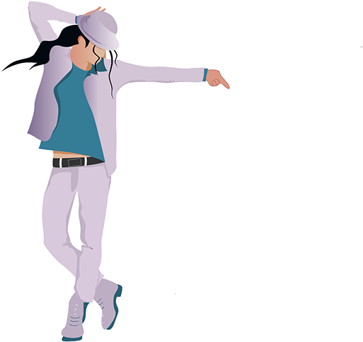 Animated Michael Jackson Dance Pose PNG Image