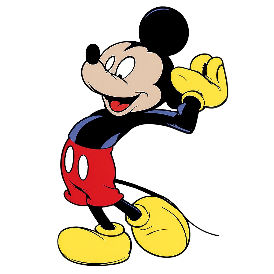 Animated Mickey Mouse Outline Png Alo52 PNG Image