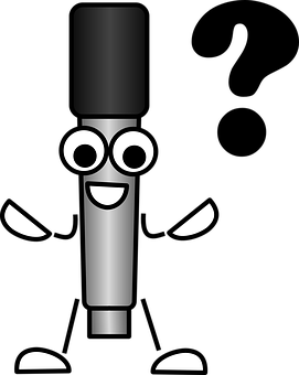 Animated Microphone Character PNG Image