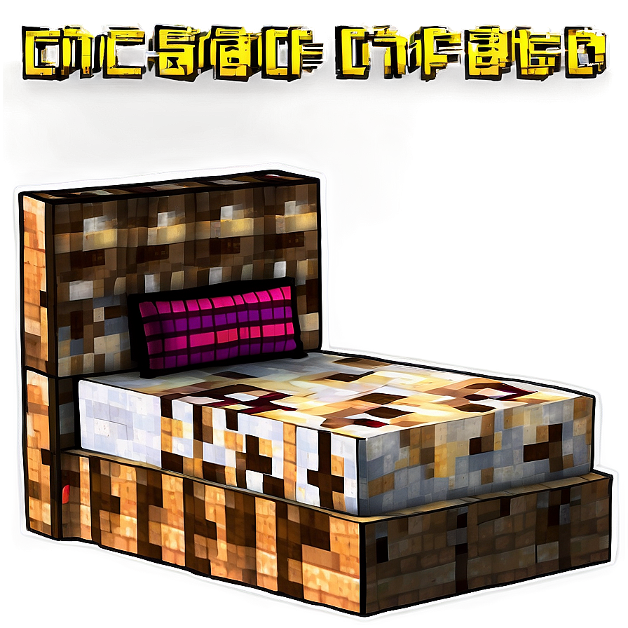 Animated Minecraft Bed Png Agf88 PNG Image