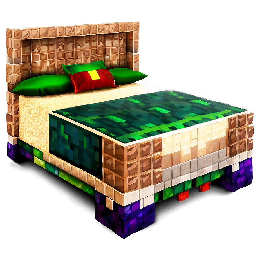 Animated Minecraft Bed Png Fvq86 PNG Image