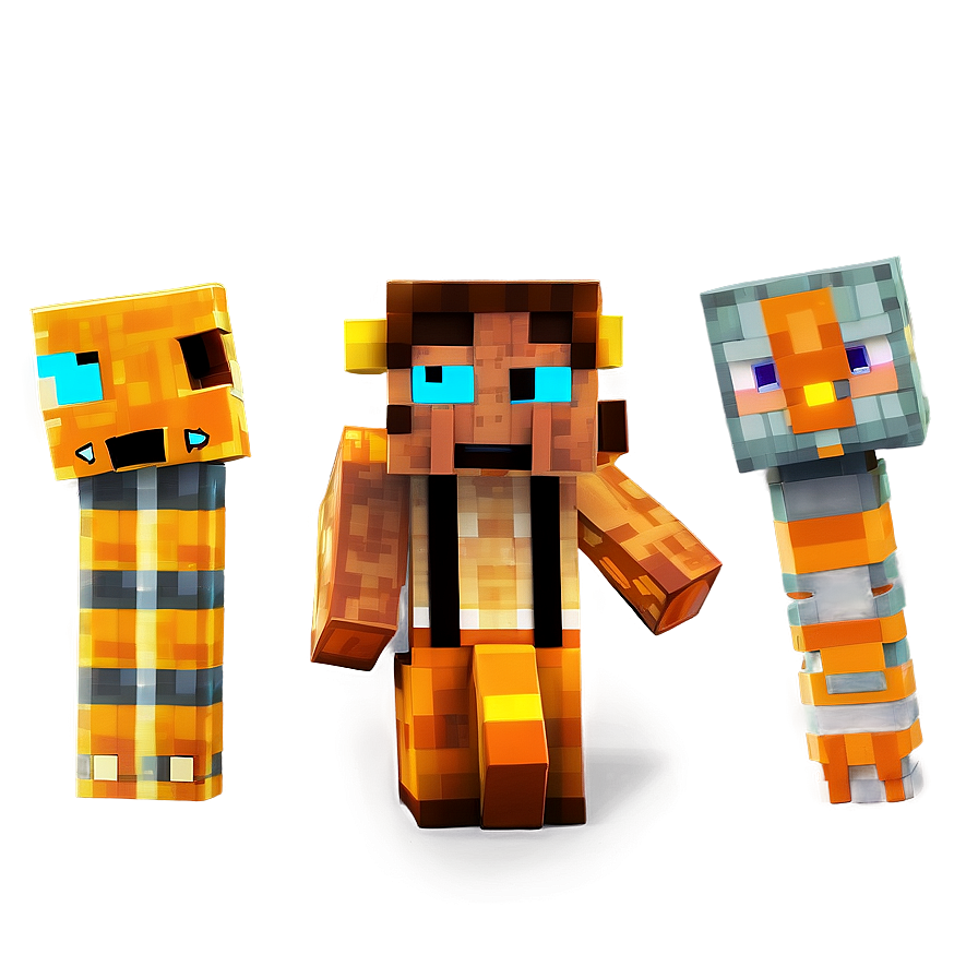 Animated Minecraft Characters Png 05252024 PNG Image