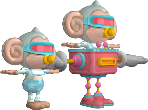 Animated Monkey Astronauts PNG Image