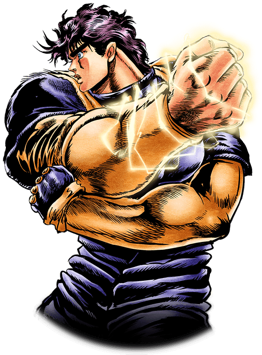 Animated Muscular Character Charging Power PNG Image