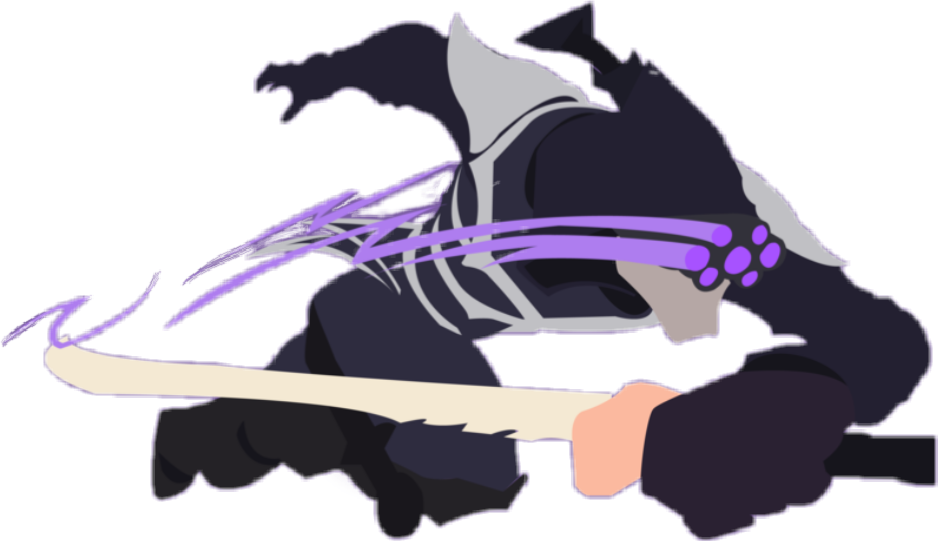 Animated Ninja Action Pose PNG Image