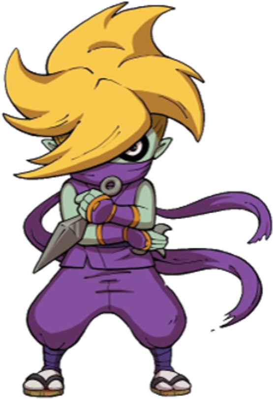 Animated Ninja Character Pose PNG Image