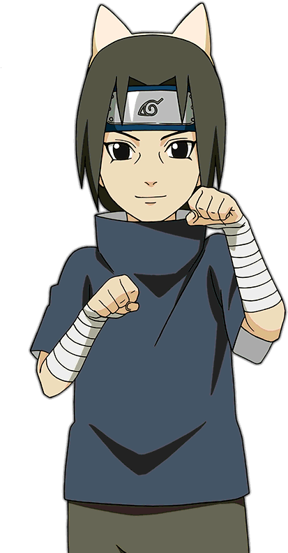 Animated Ninja Character With Cat Ears PNG Image